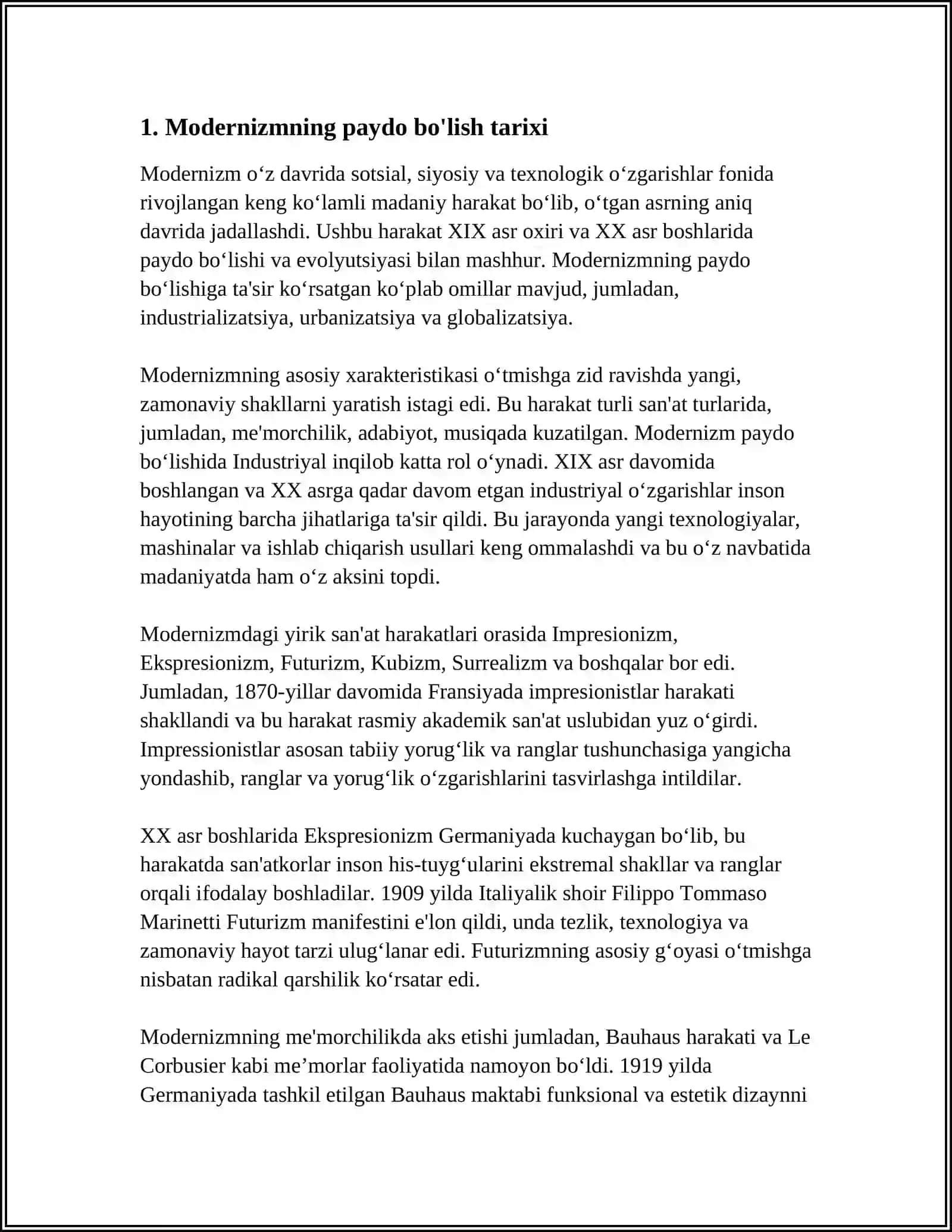 YAPON ADABIYOTIDA MODERNIZM YO'NALISHINING NAMOYON BO'LISHI 3