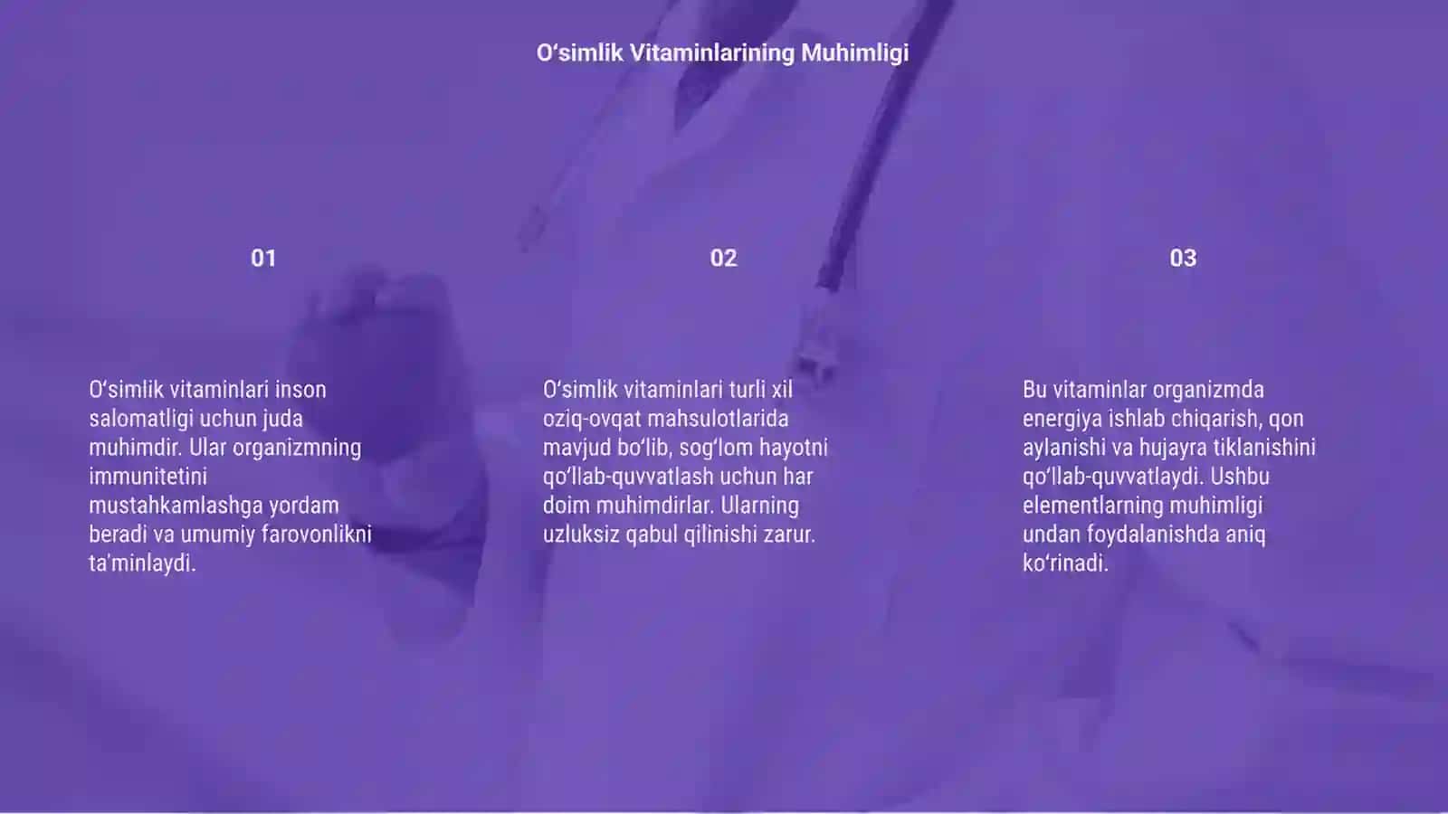 Oʻsimlik vitaminlari 3