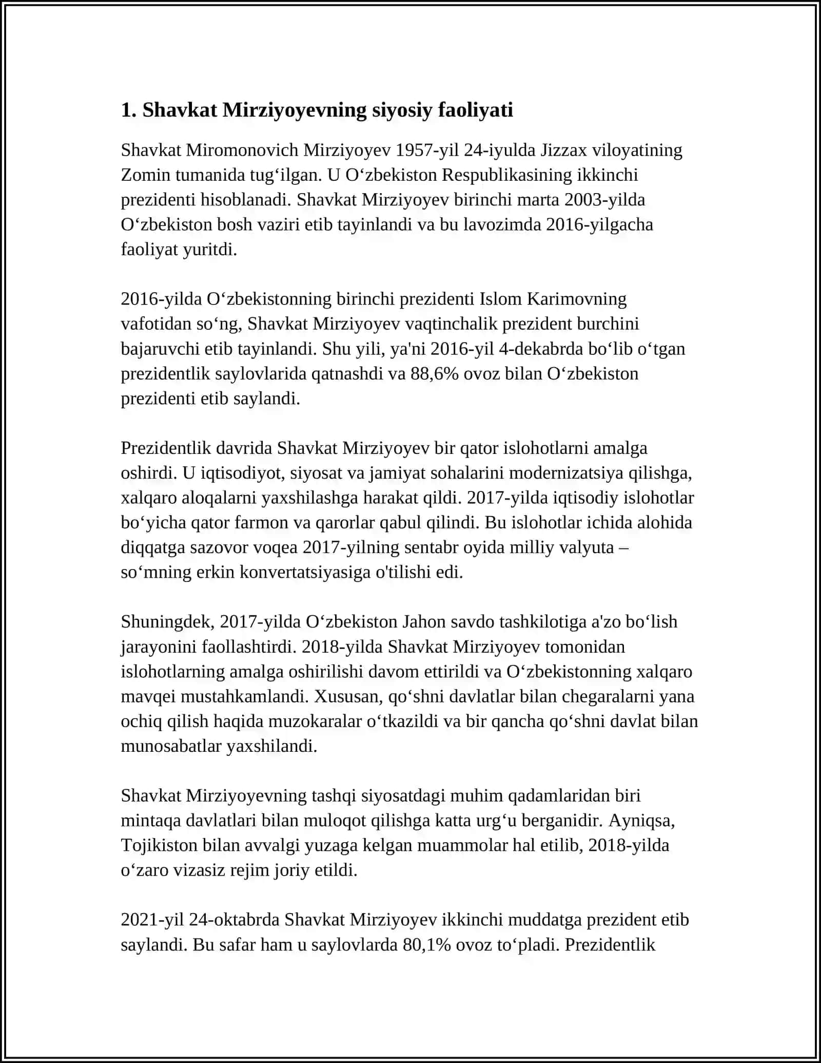 SH.M.MIRZIYOEV OZBEKSTANNIN' NOVATOR BASSHISI 3