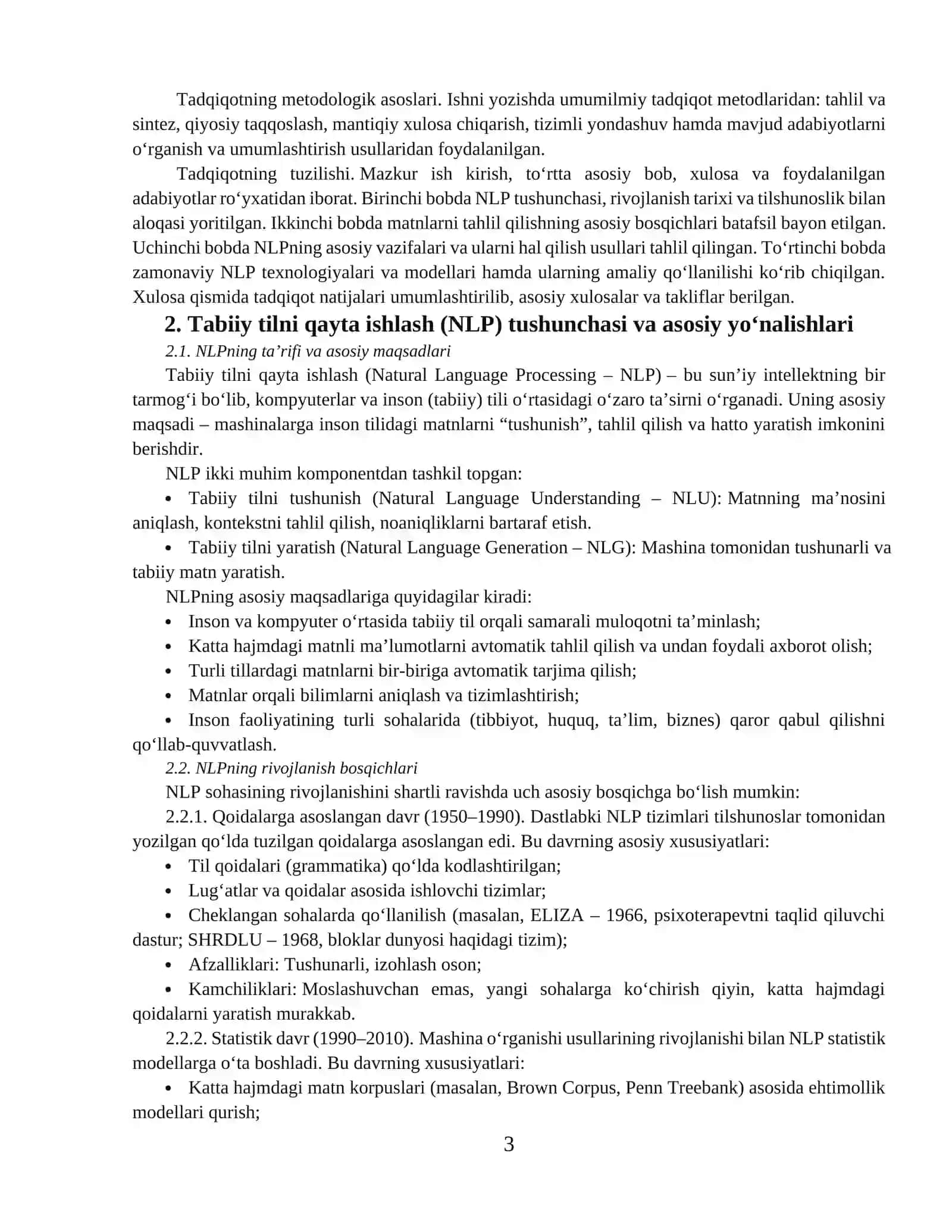 Matnlarni tahlil qilish va NLP asoslari 3