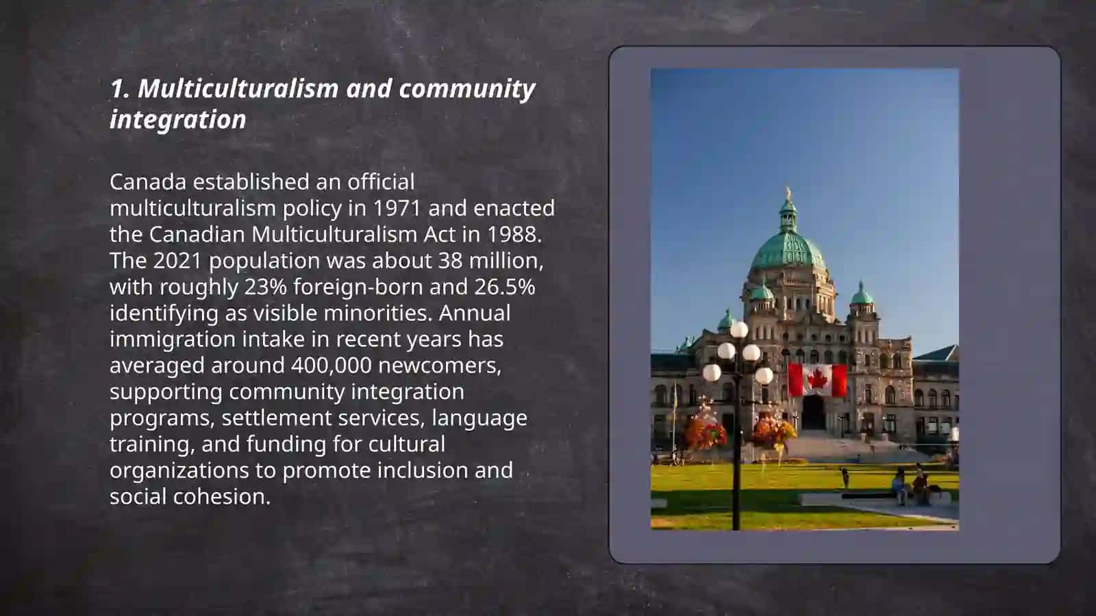Multiculturalism and Community Integration in Canada 3