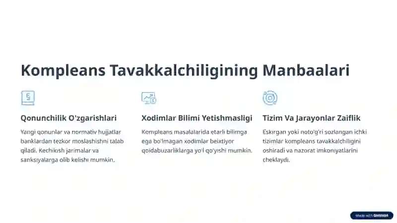 Tijorat Banklarida Kompleans Nazorat Tavakkalchiligini Boshqarish 3