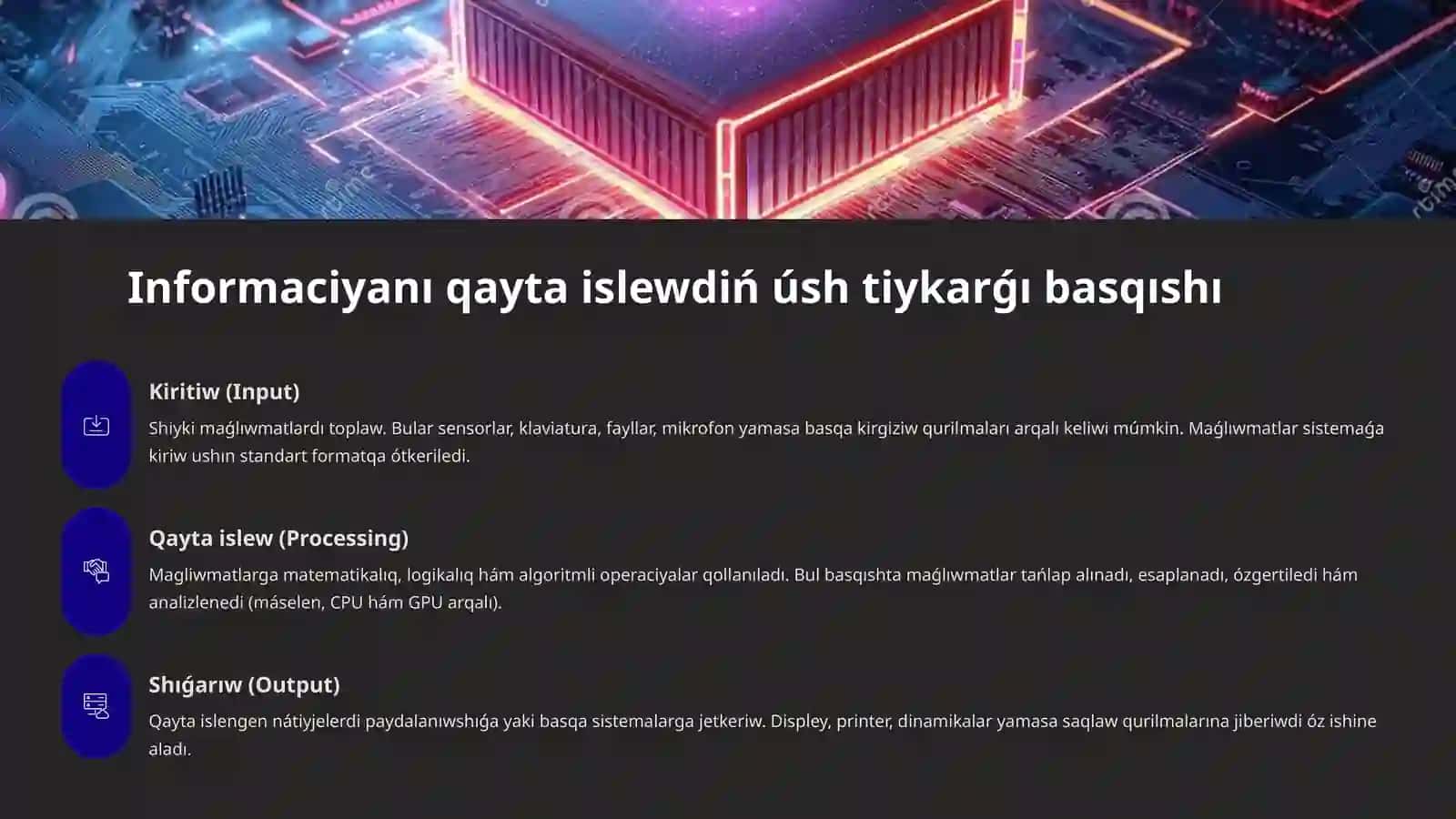 Informaciyaga islew beriw 3