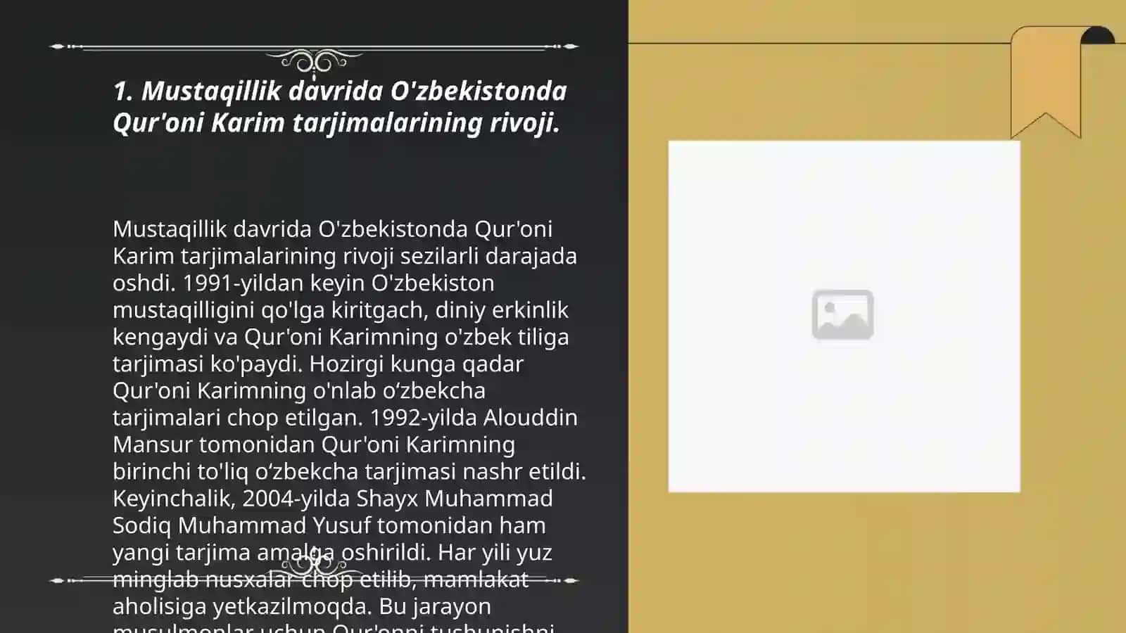 Mustaqilik yillarida Quroni Karimni uzbek tiliga tarjima qilishi va tavsivlari 3