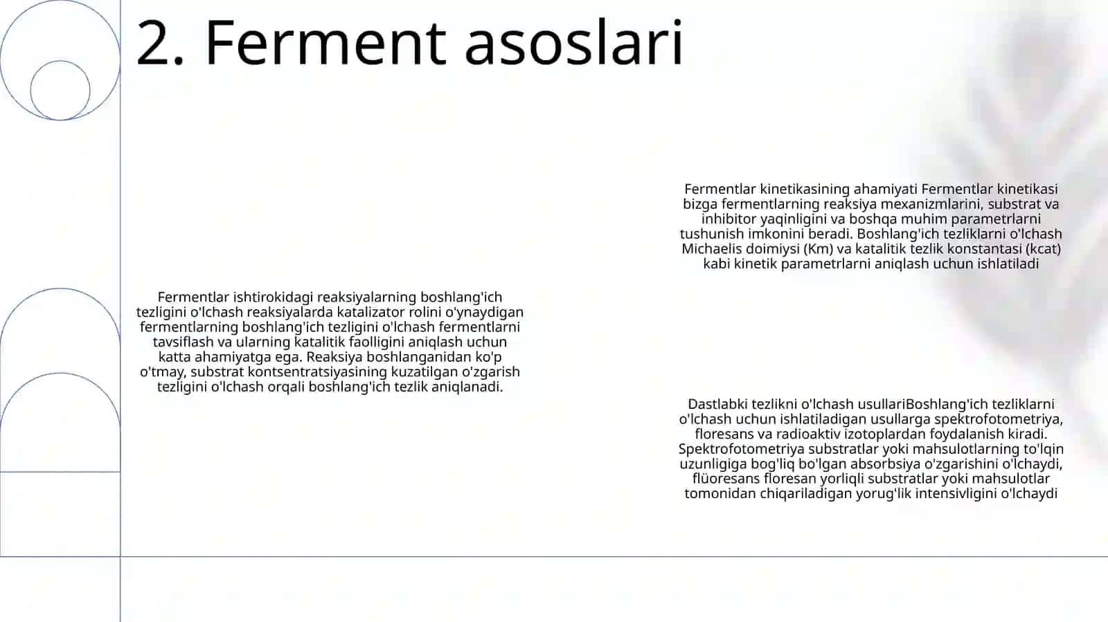 Fermentli Reaksiyalarning Boshlang'Ich Tezligi Va Uni Aniqlash Usullari 3