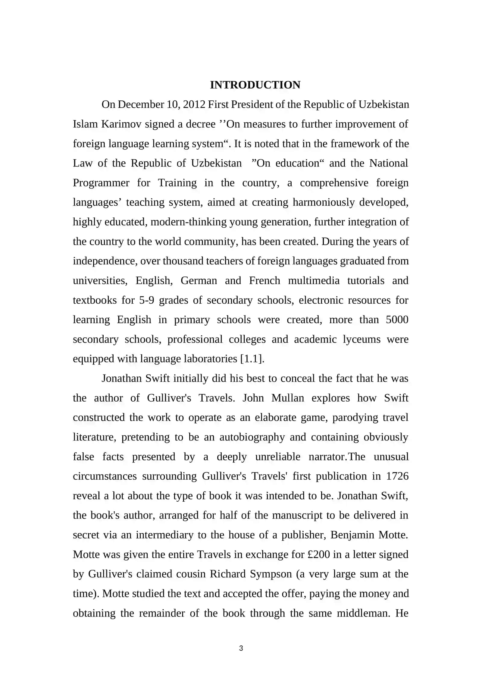 Jonathan Swift's Works 3