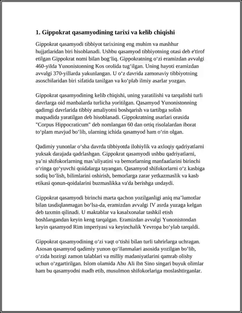 Gippokrat Qasamyodi 3