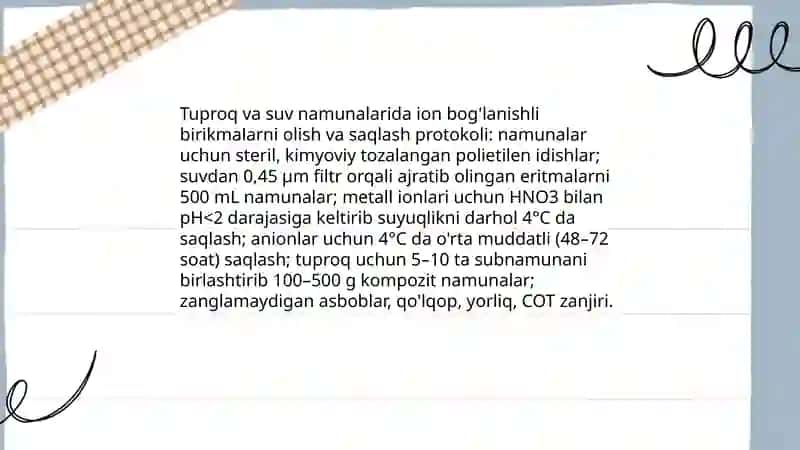 Ion-Bog'li Birikmalar Va Ulardan Tozalash Usullari 3