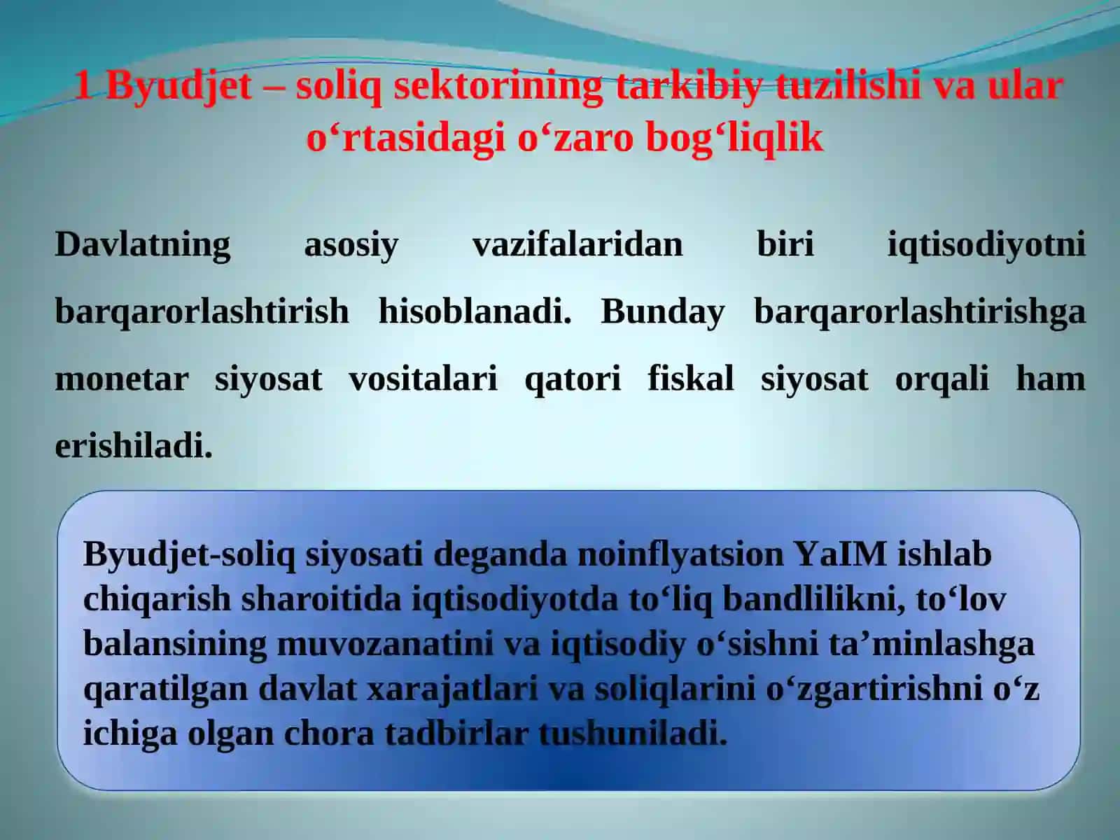 BYUDJET-SOLIQ SEKTORINING MAKROIQTISODIY TAHLILI 3