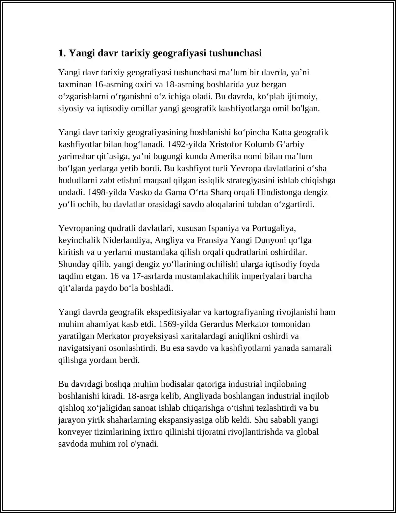 TARIXIY GEOGRAFIYA YANGI DAVRDA ORGANILISHI 3
