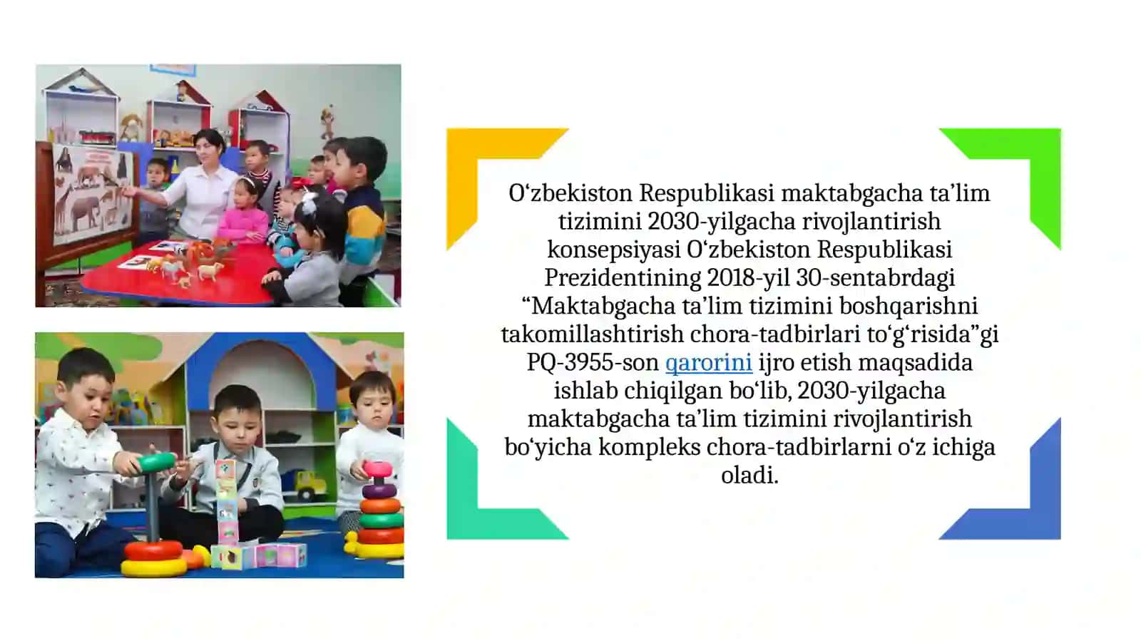 O‘zbekiston Respublikasi maktabgacha ta’lim tizimini 2030-yilgacha rivojlantirish konsepsiyasi 3