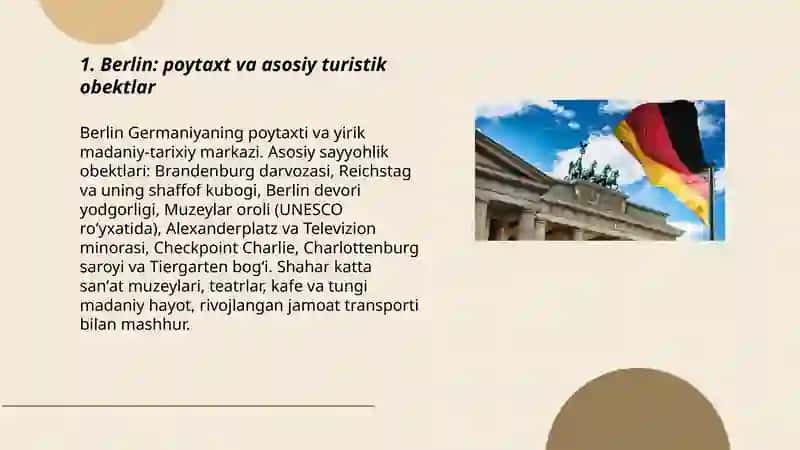 Germaniyaning turizm resurslari 3