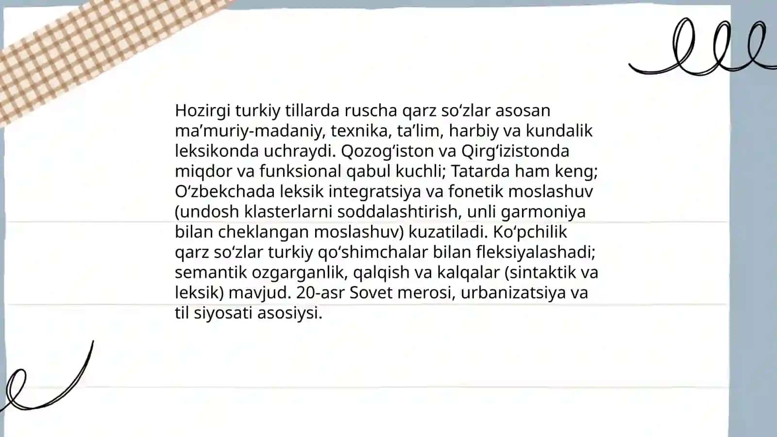 Hozirgi turkiy tillar leksikasining qiyosiy tahlili 3