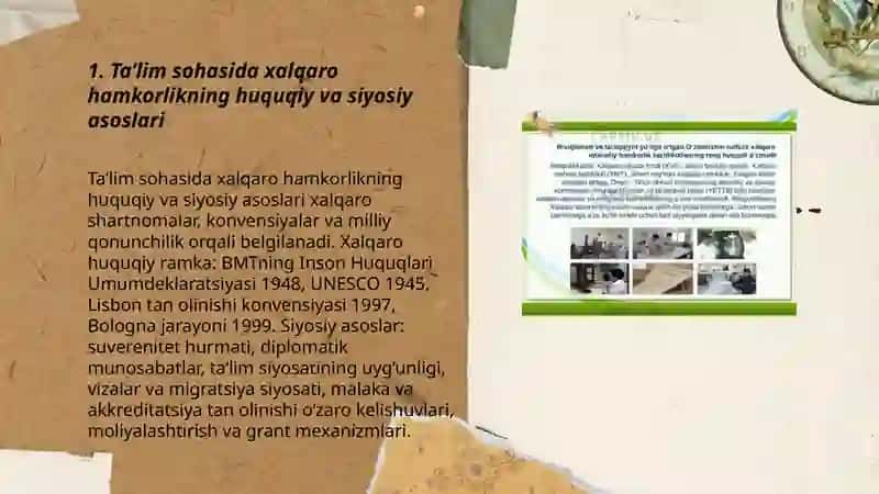 Ta’lim sohasida xalqaro hamkorlikning yo’lga qo’yilishi 3