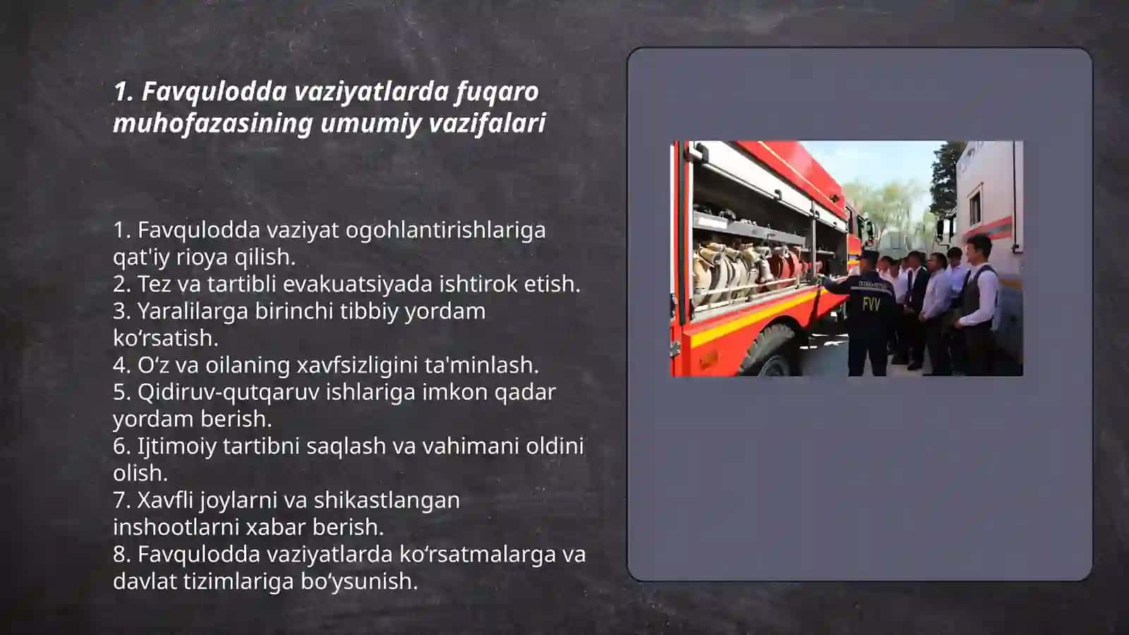 Favqulodda vaziyatlarda fuqaro muhofazasining vazifalari 3