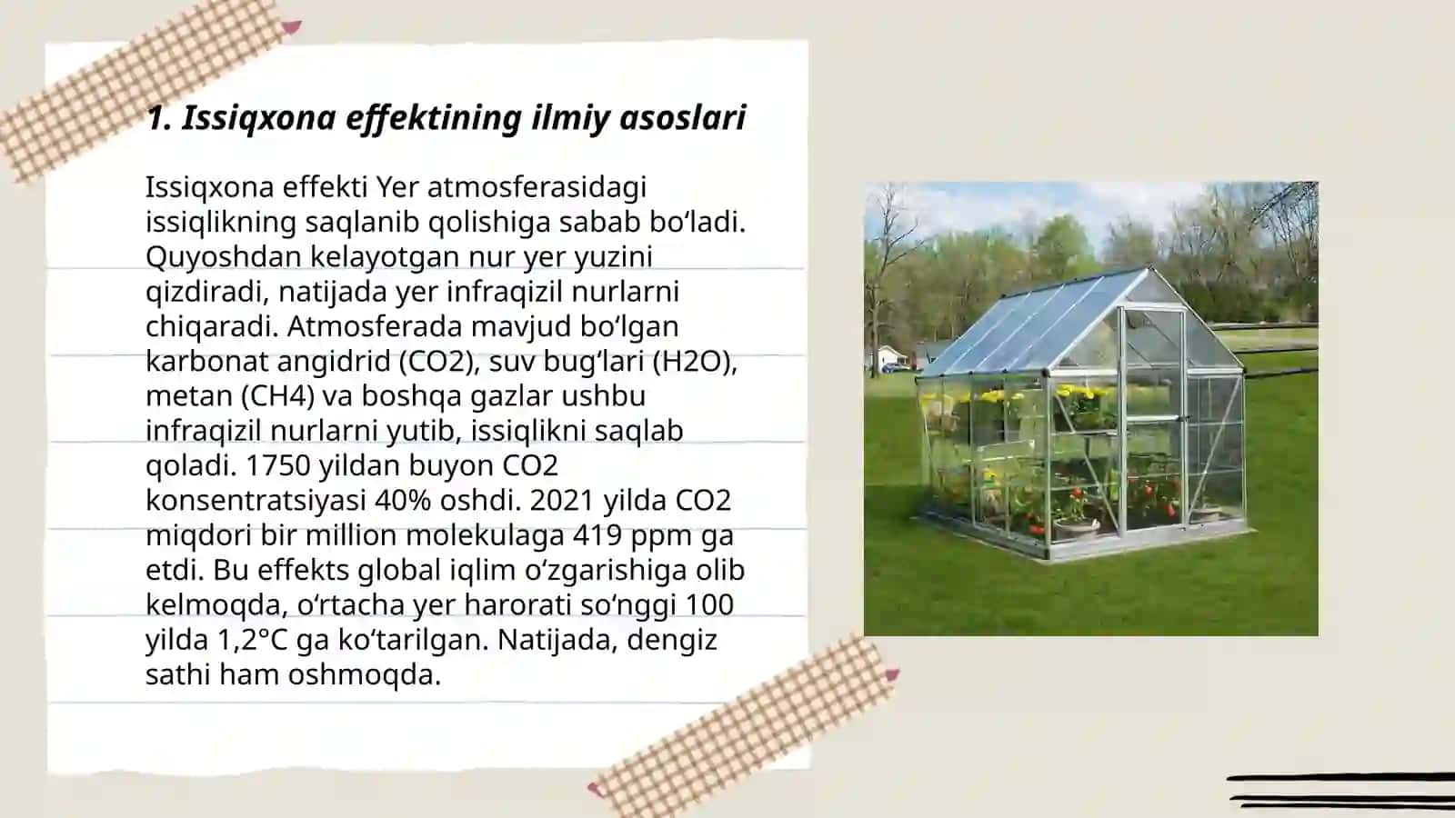 Issiqxona effektining ilmiy asoslari 3