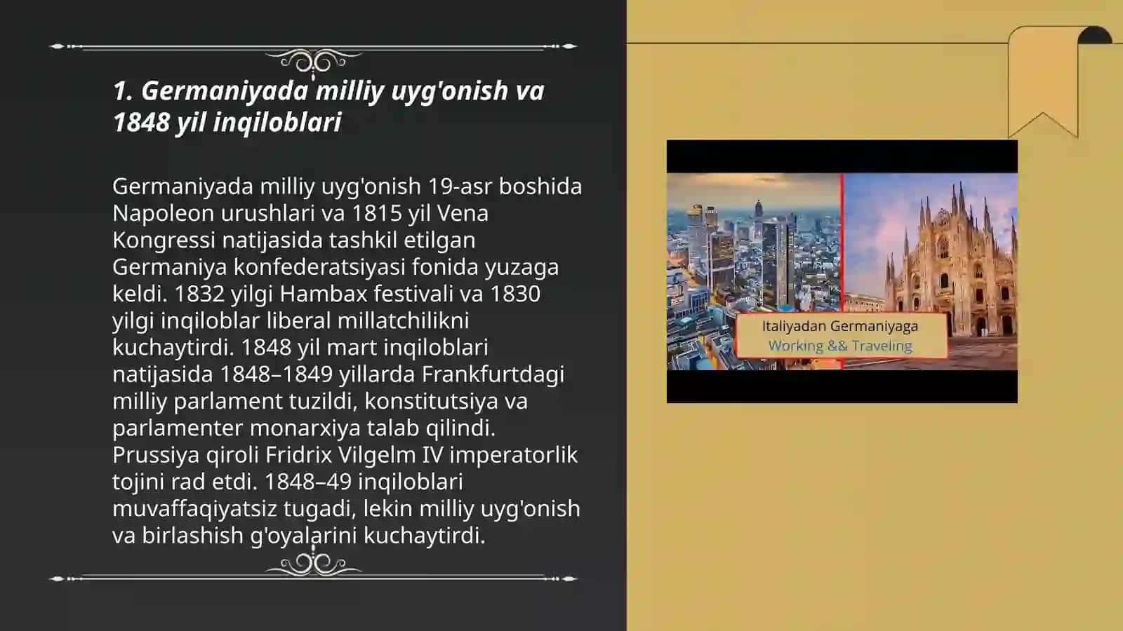 Germaniya va Italiyada mamlakat birlashuvi uchun kurash 3