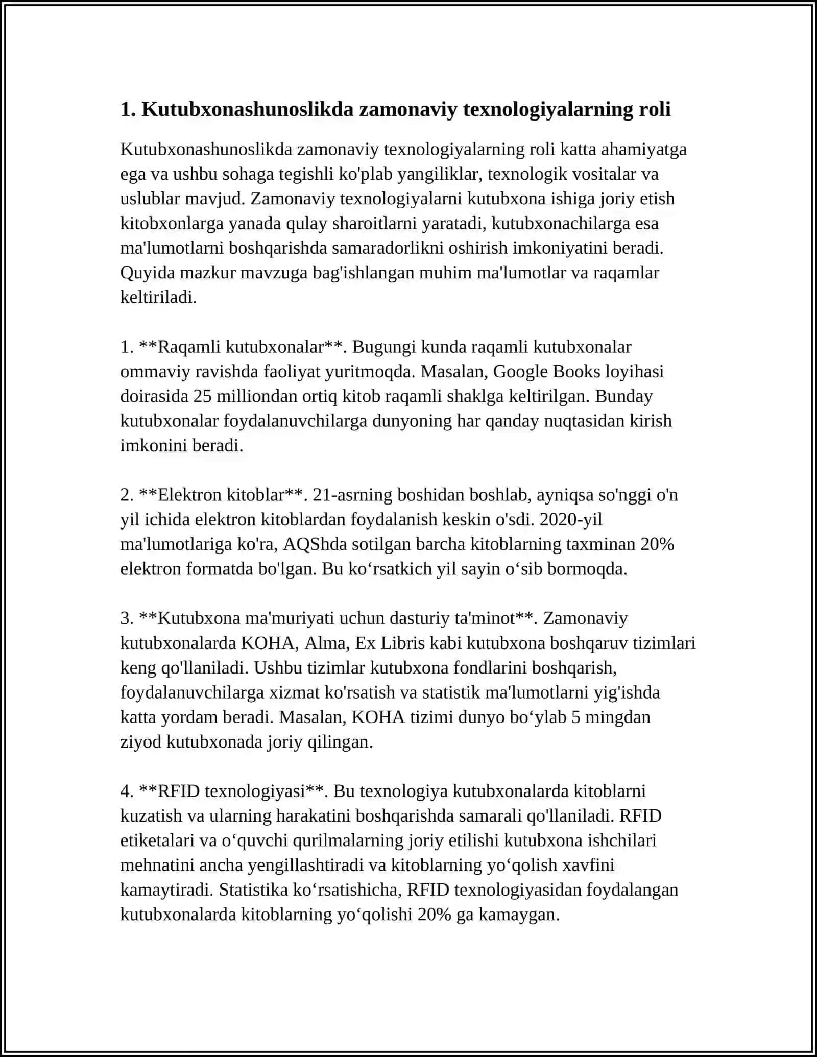 O'ZBEKISTONDA KUTUBXONASHUNOSLIK FANINING RIVOJLANISH ISTIQBOLLARI 3