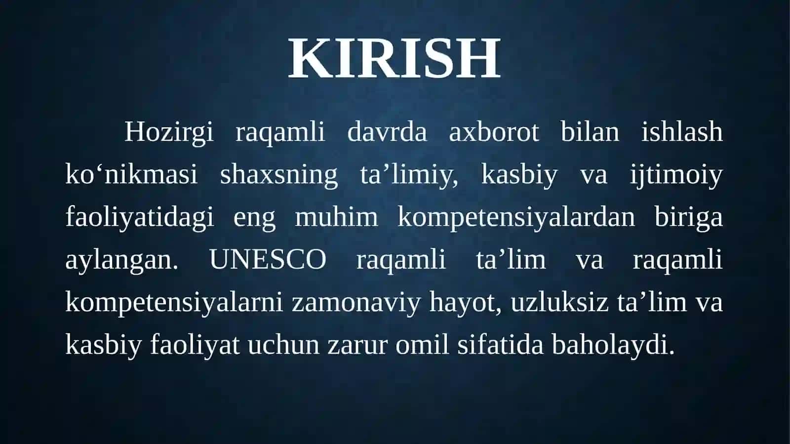 Axborot texnologiyalari fanining maqsadi va vazifalari 3