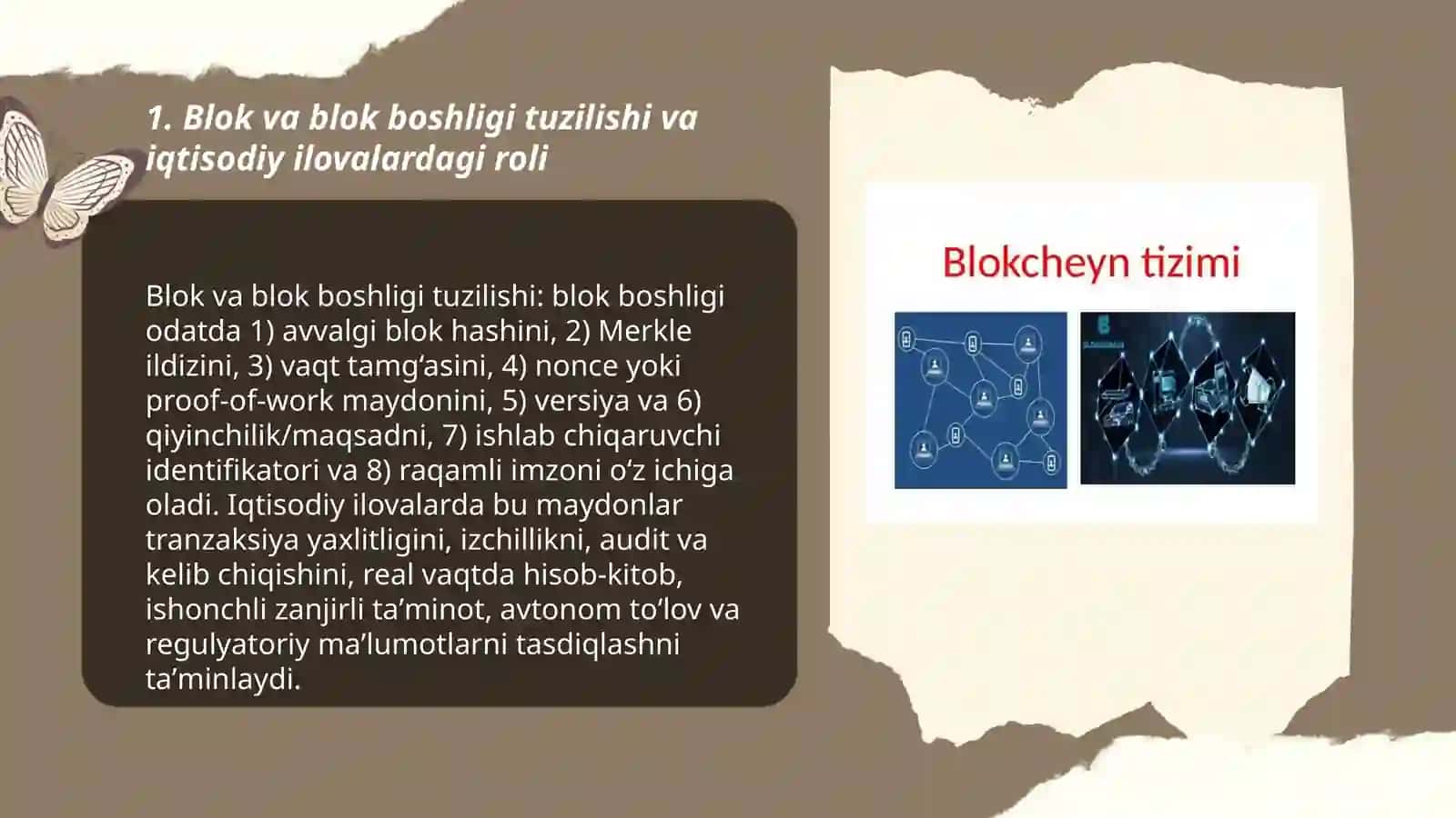 Iqtisodiy sohalarda blokcheyn texnologiyalarining tarkibiy elementlari tavsifi 3