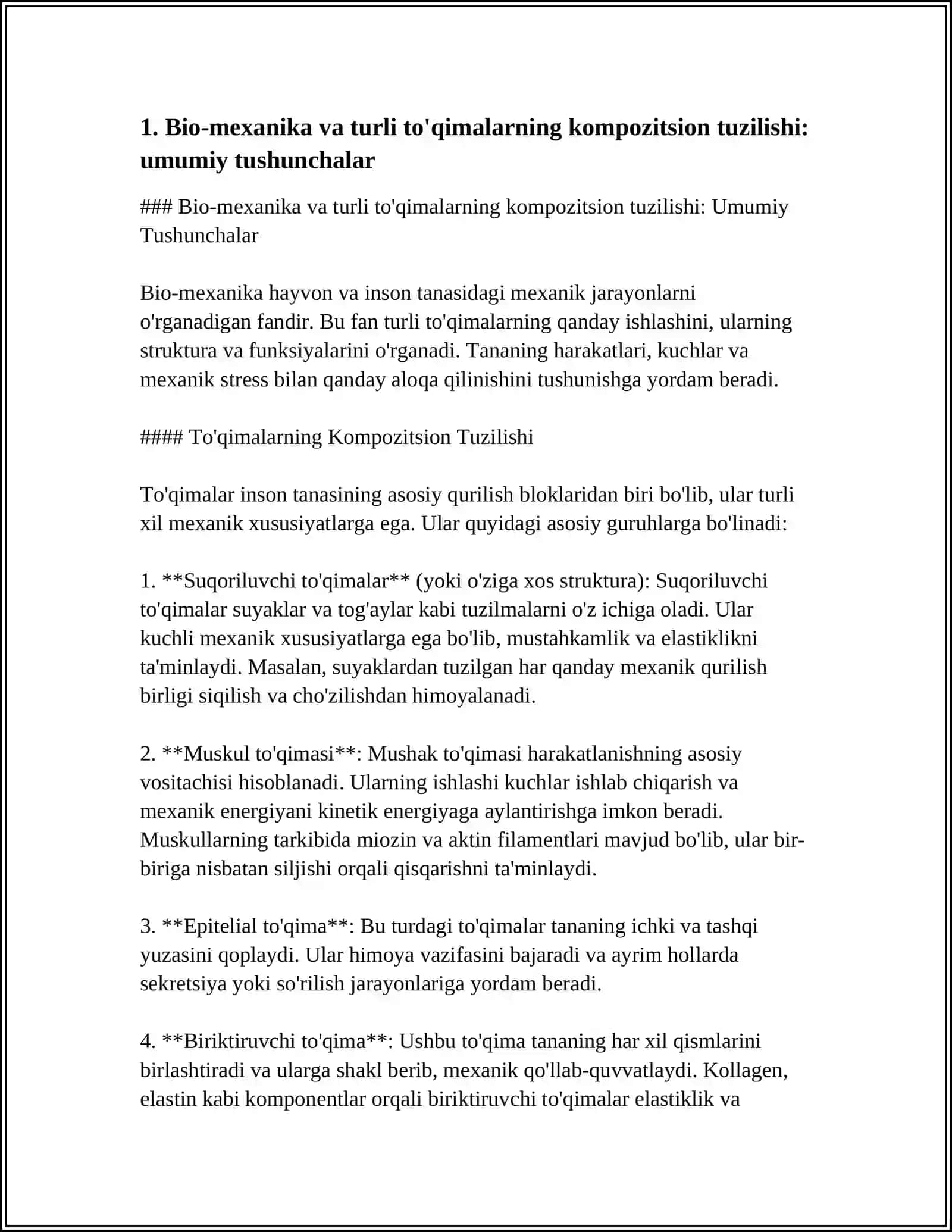 BIO MEXANIKA TURLI TOQIMALARNING KANPAZITSION TUZILISHI 3