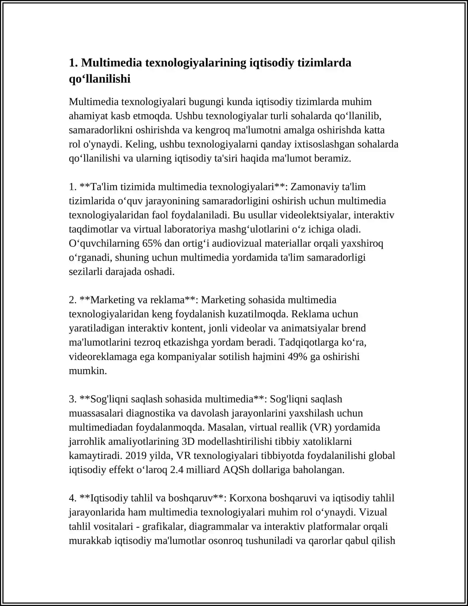 IQTISODIY TIZIMLARDA MULTIMEDIA DASTURLARIDAN FOYDALANISH TEXNALOGIYALARI 3