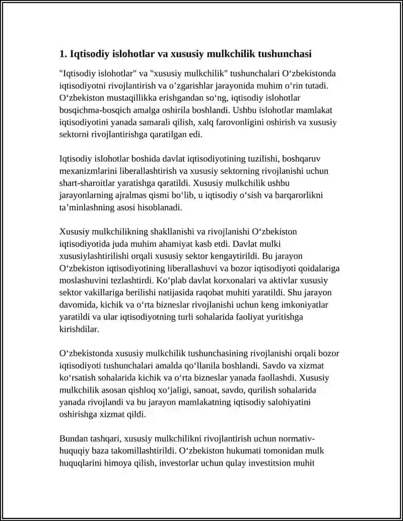 IQTISODIY ISLOHOTLAR XUSUSIY MULKCHILIKNING SHAKLLANISHI 3