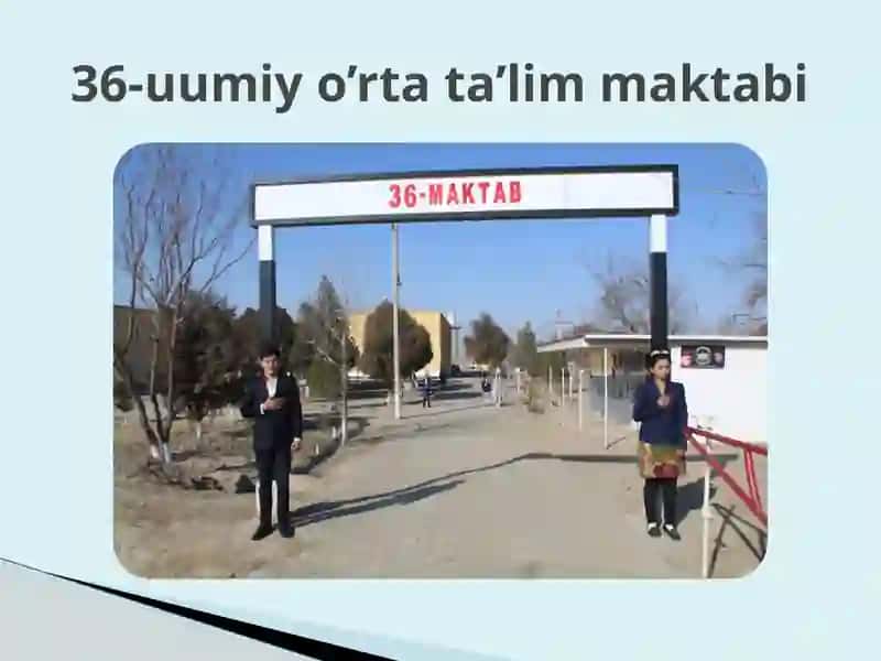 Jondor tumani 36-umumiy o’rta ta’lim maktabi 3