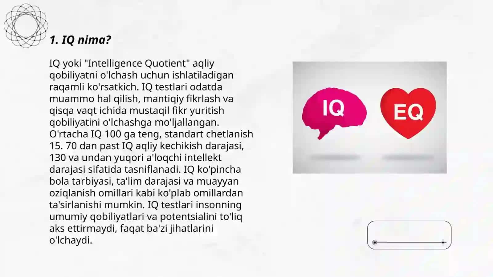 IQ va EQ haqida 3