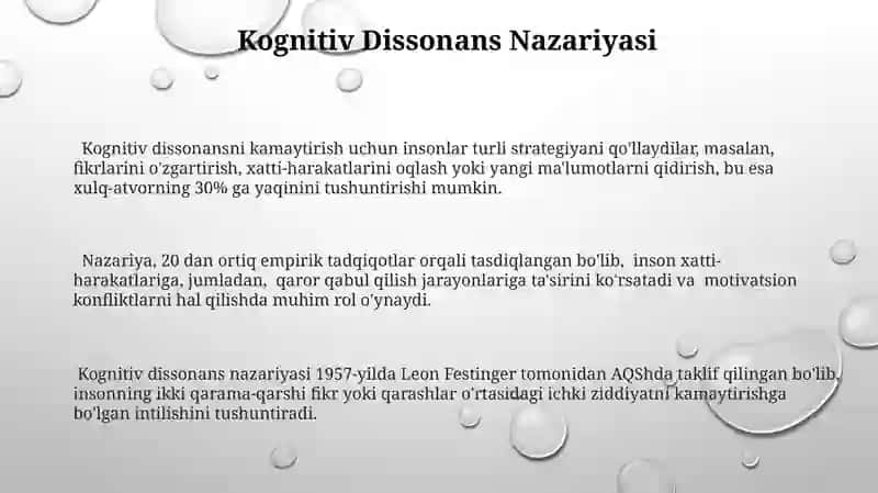 Sotsial psixologiyada ijtimoiy-psixologik nazariyalar 3