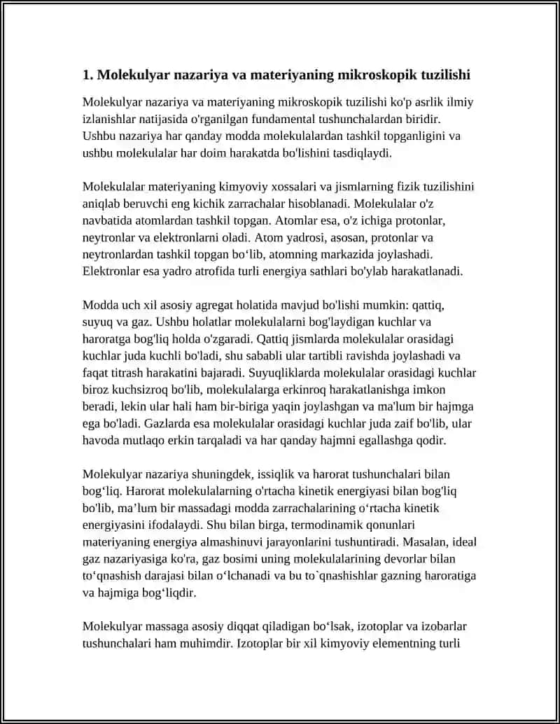 MOLEKULAR FIZIKA VA TERMODINAMIKA 3