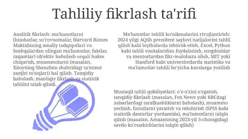 Ma'lumotlar tahlili texnikalarini o'zlashtirish 3