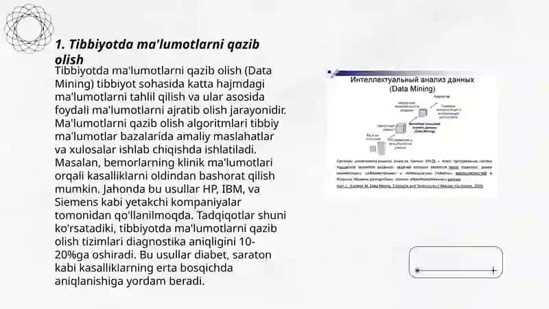 Tibbiyotda ma'lumotlarni qazib olish 3