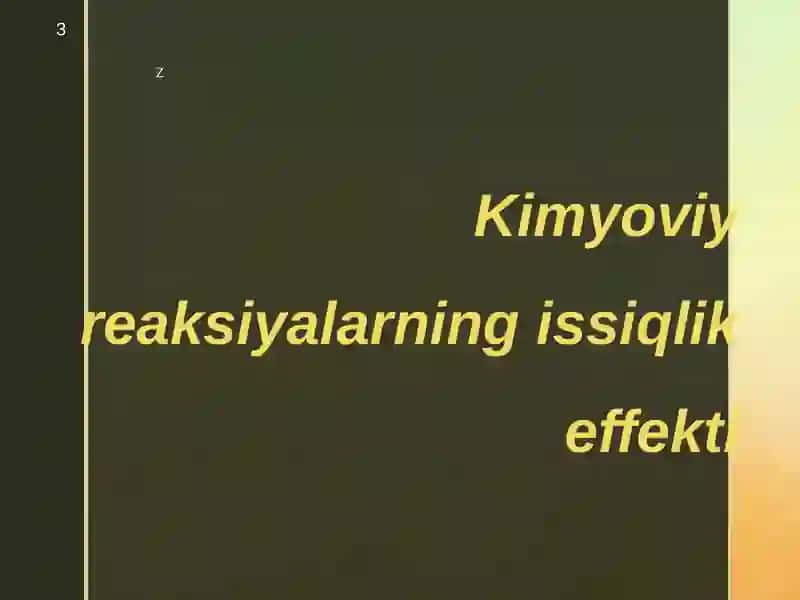 Termokimyoviy tenglamalarga oid masalalar 3