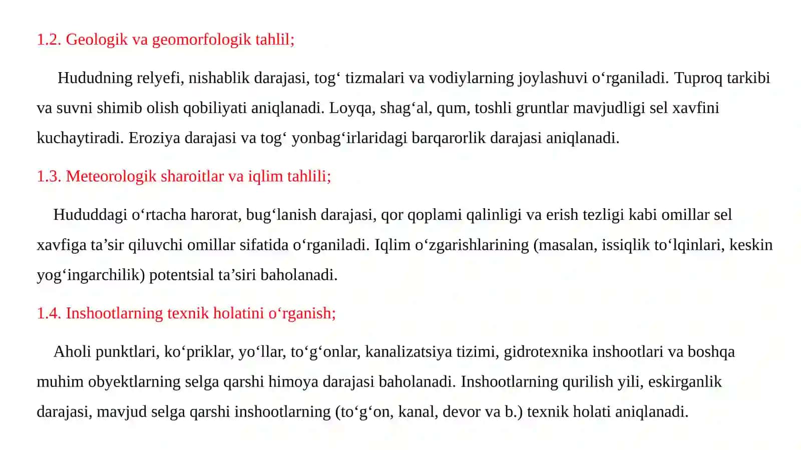 Inshootlarni seltoshqinlari dansaqlash bo‘yicha chora-tadbirlar rejasini ishlab chiqish 3