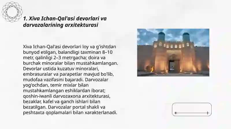 Xiva va Urganch arxitekturasi va interyeri 3