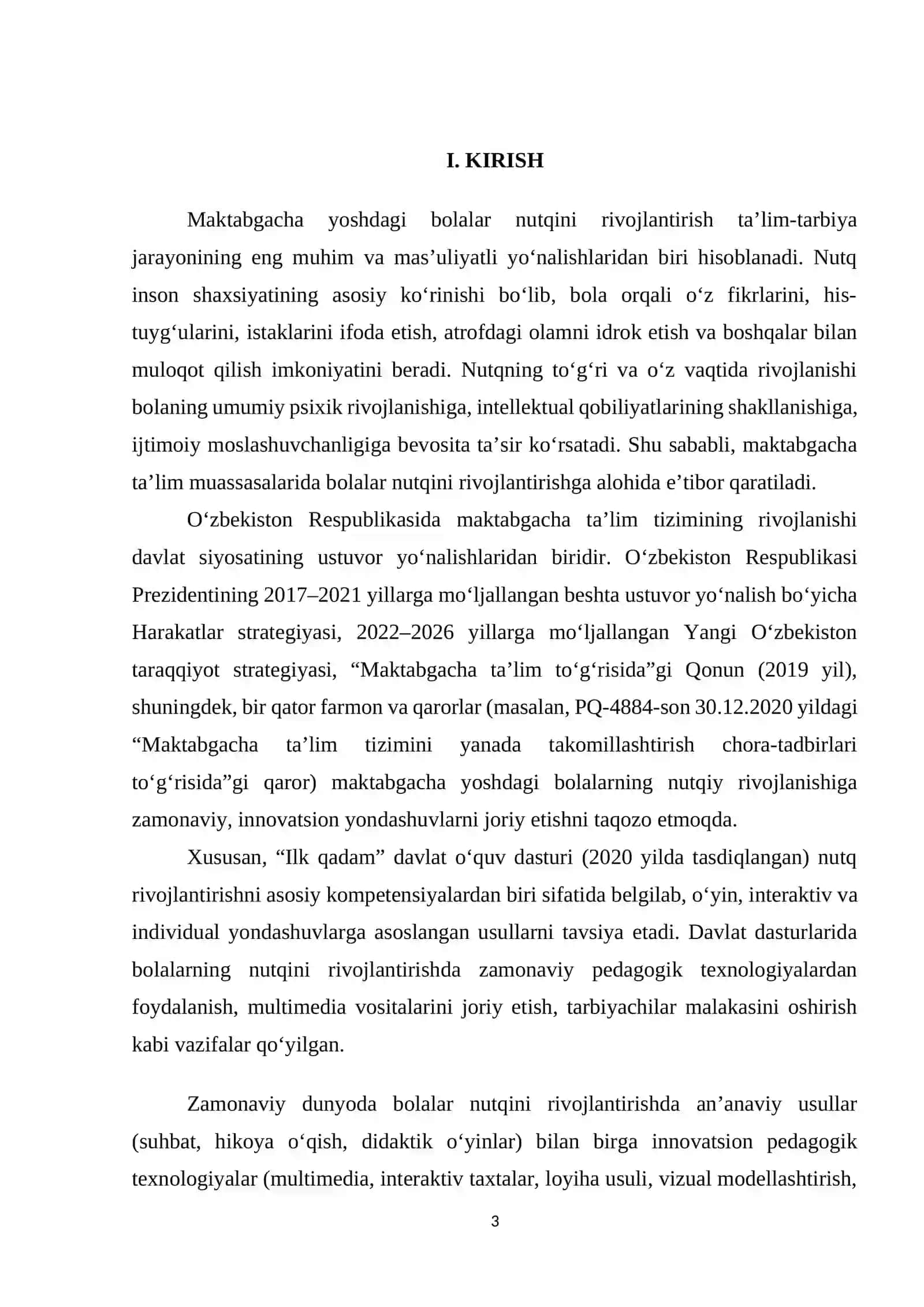 MAKTABGACHA YOSHDAGI BOLALAR NUTQINI RIVOJLANTIRISHDA ZAMONAVIY PEDAGOGIK TEXNOLOGIYALARDAN FOYDALANISH 3