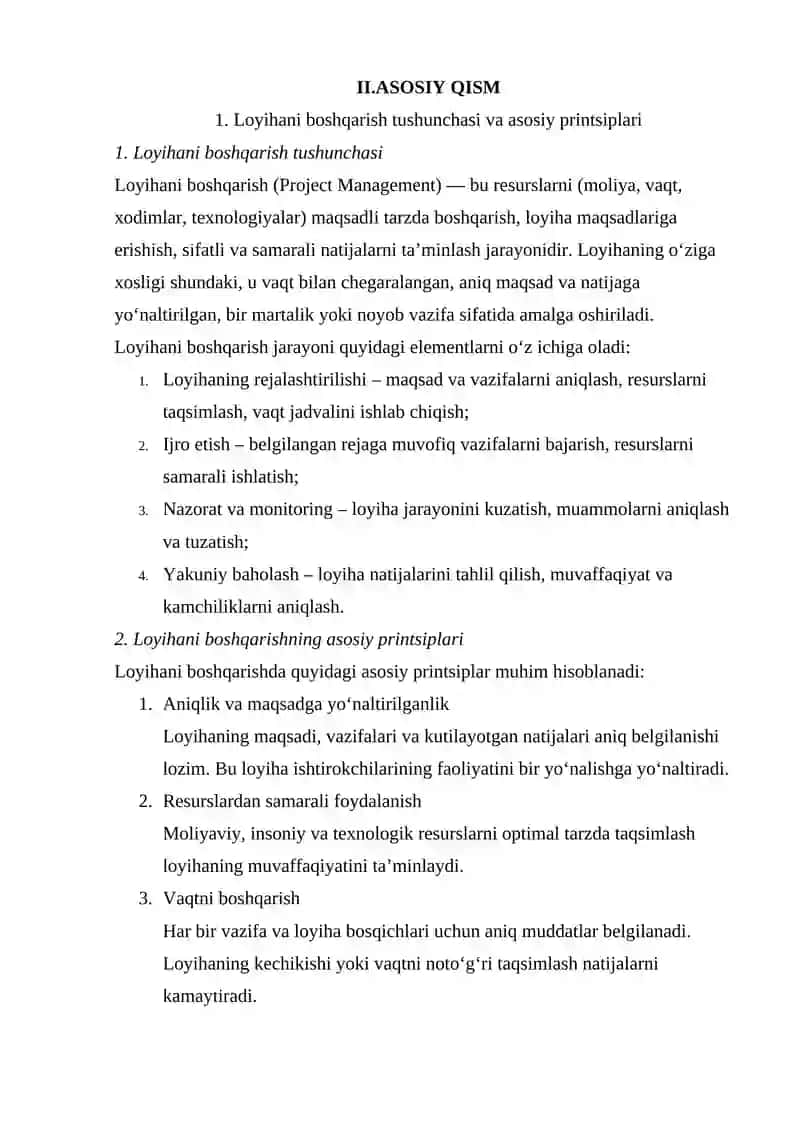 LOYIHA BOSHQARISH 3