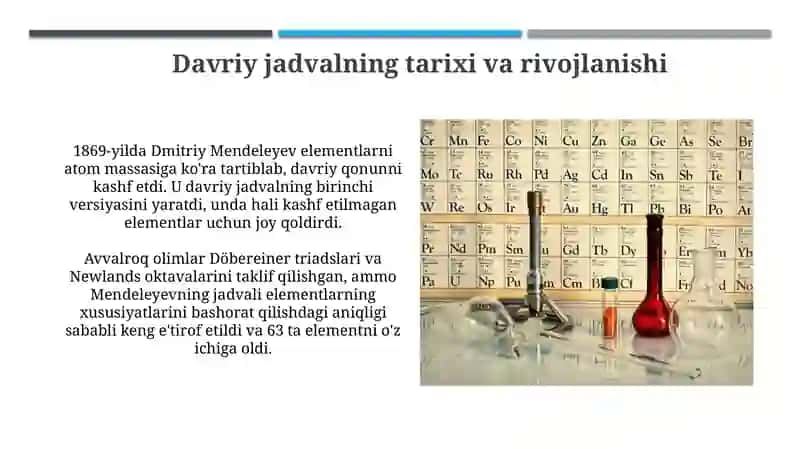 Davriy jadval va davriy qonun 3