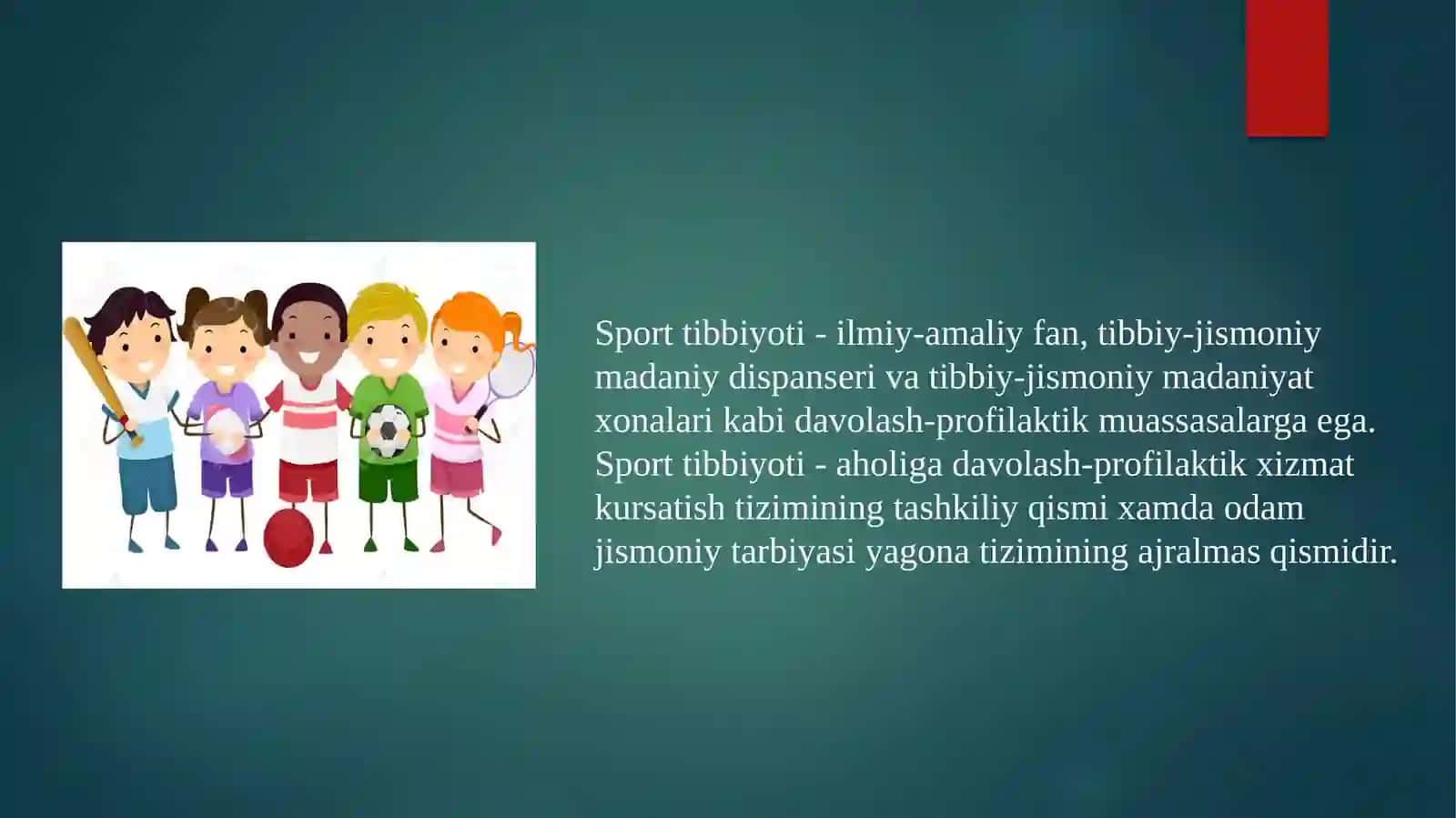 BOLALAR SPORT TIBBIYOTI. UNING VAZIFALARI VA ZAMONAVIY MUAMMOLARI 3