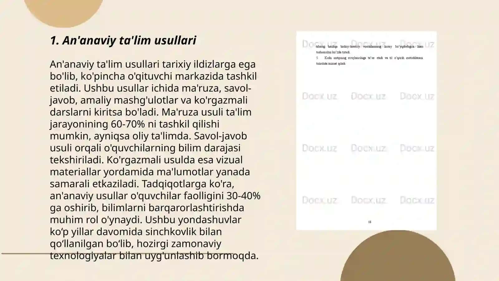 An'anaviy ta'lim usullari 3