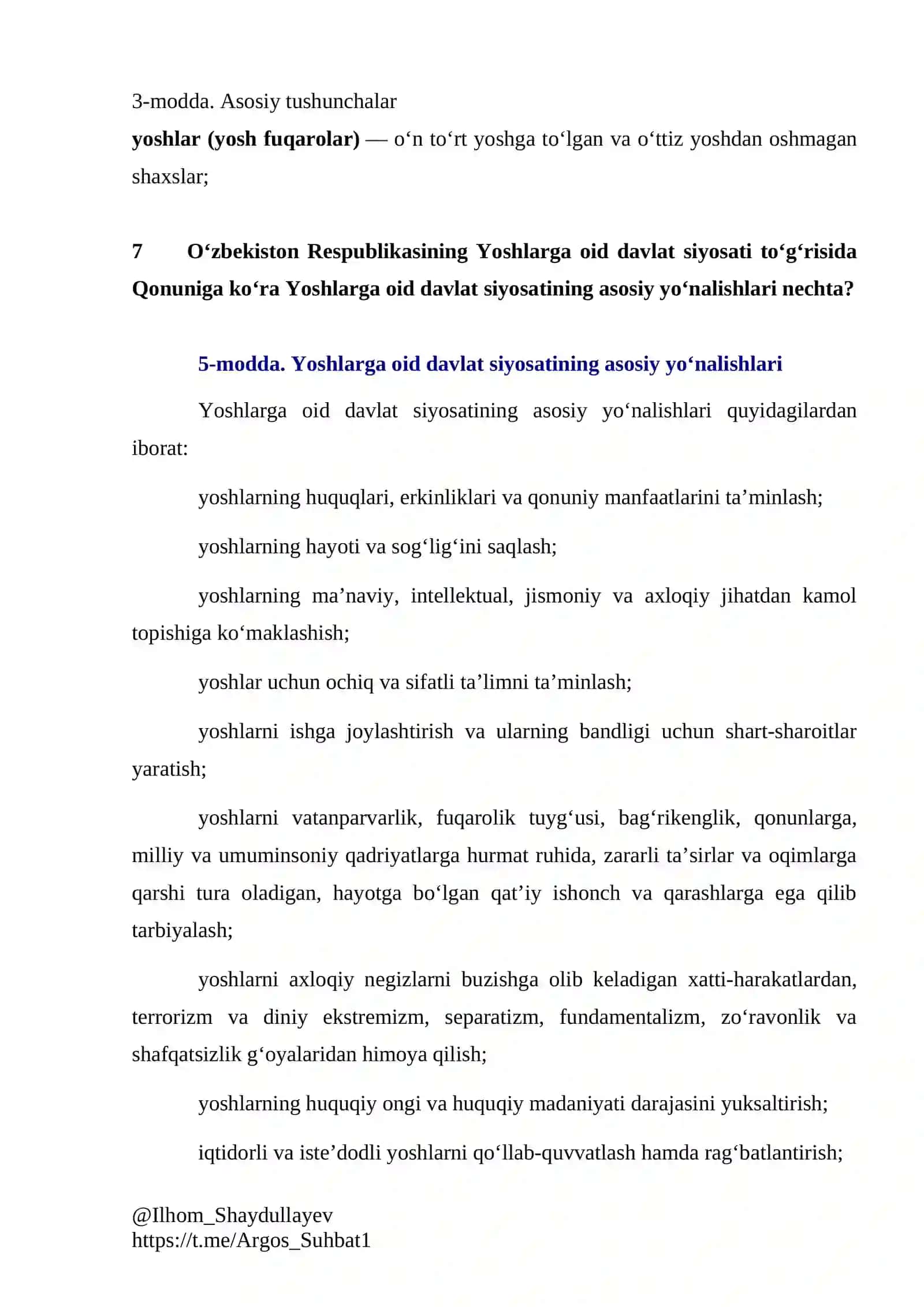 Yoshlarga oid davlat siyosati 3