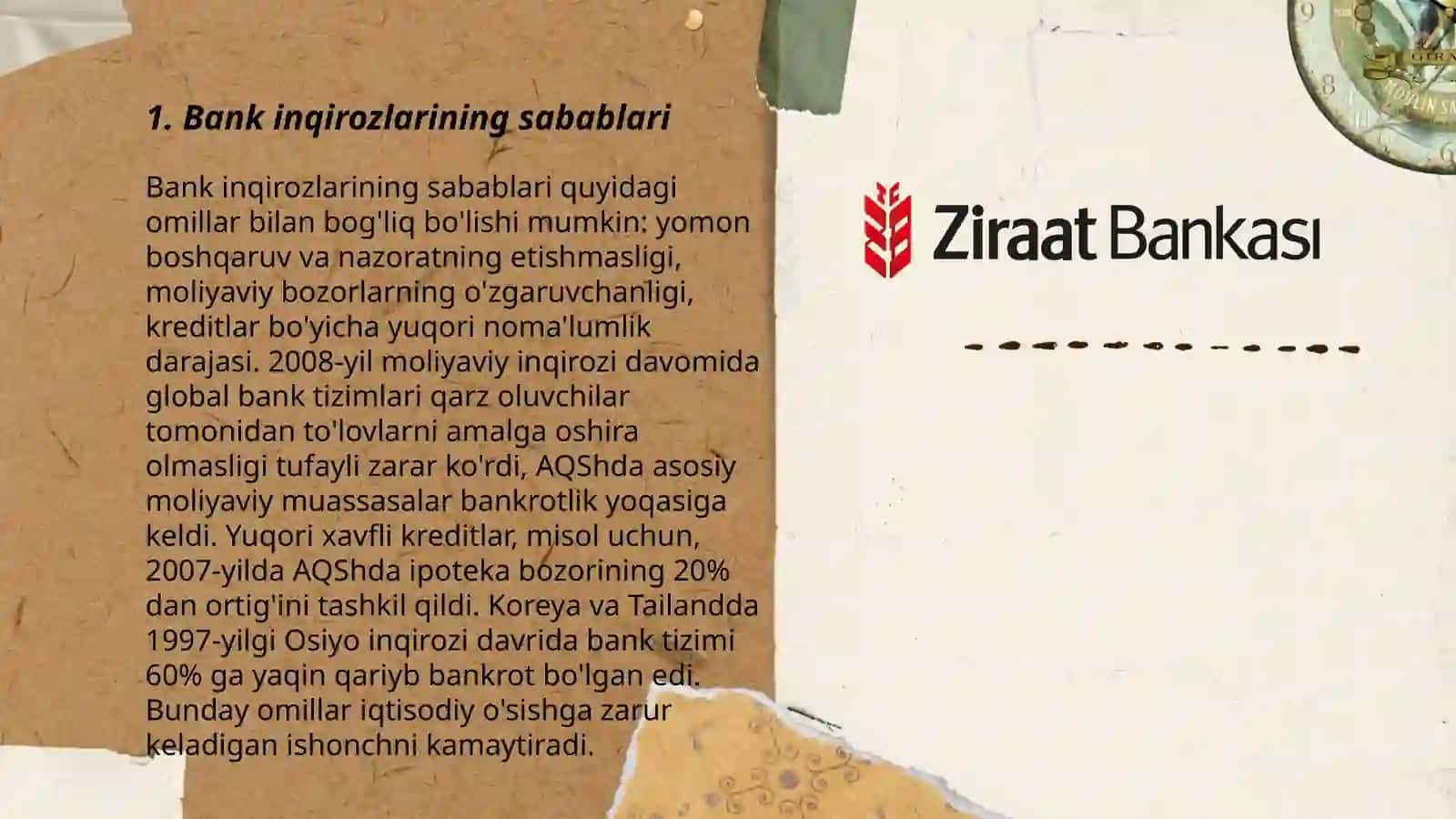 Bank inqirozlari 3
