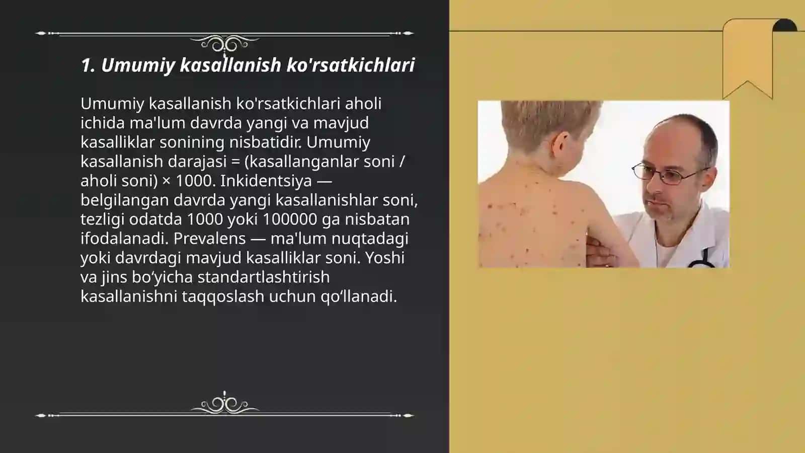 Kasallanish ko'rsatkichlari 3