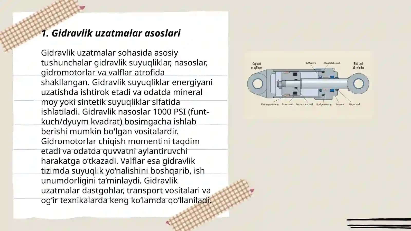 Gidrovlik uzatmalar 3