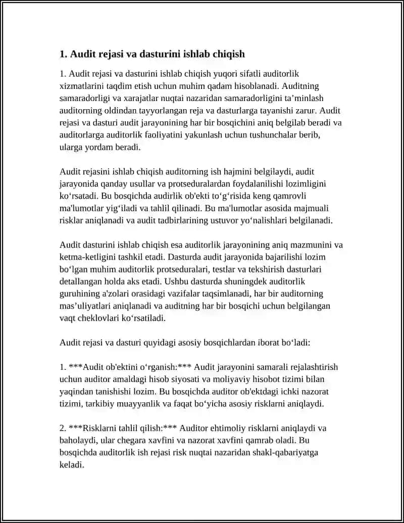AUDITORLIK METODLAR 3