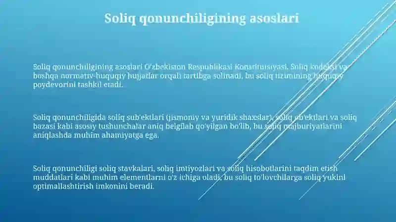 Soliqqa tortishning umumbelgilangan tartibi 3