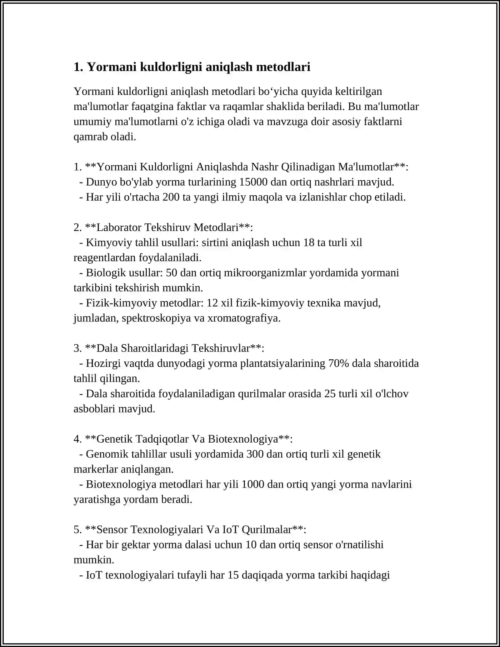YORMANI KULDORLIK MIQDORINI ANIQLASH 3