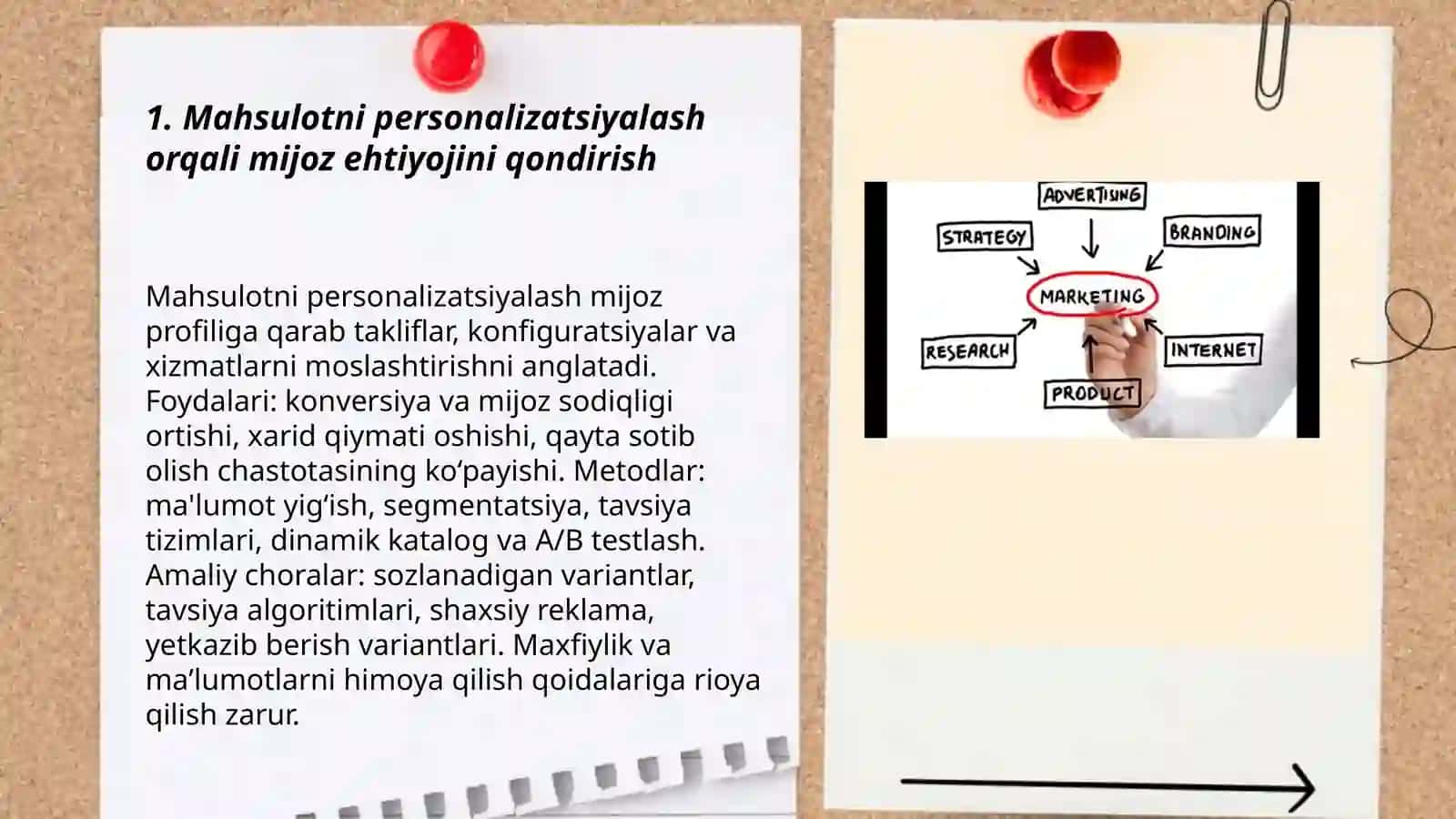 Mijozlar ehtiyojini qondirishda yoʻnaltirilgan 3 ta asosiy strategiyasi 3
