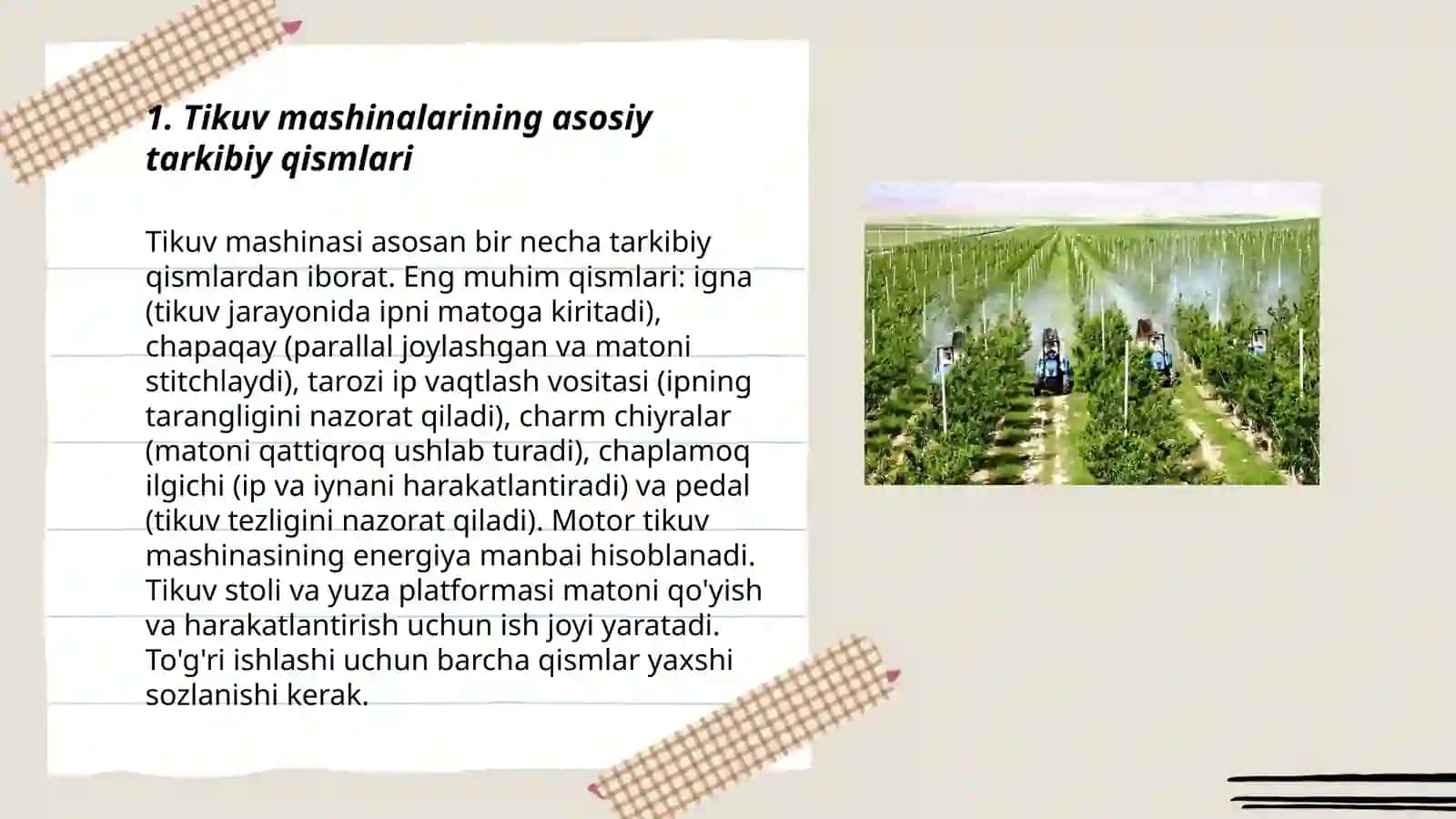 Tikuv mashinalarining tuzilishi 3